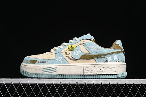 All categories Nk Air Force 1 Air Force series Nk Air Force 1 Fontanka Air Force low-top Nk Air Force 1 Fontanka "Enjoy life" Air Force One customized low-top casual sneakers CW6688-508